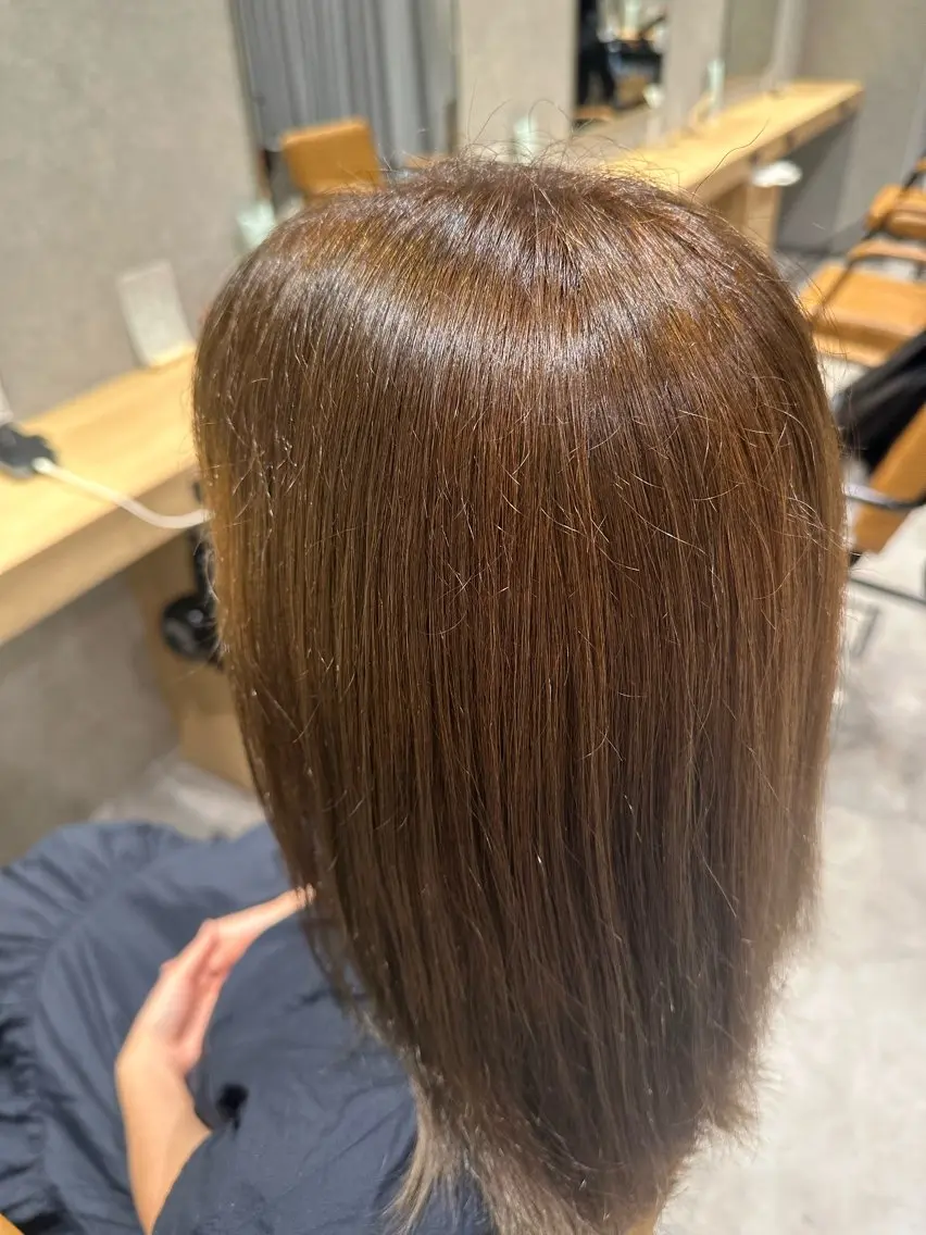 セミロング カラー ヘアカラー 髙栁 公暉🇰🇷💫のヘアスタイル