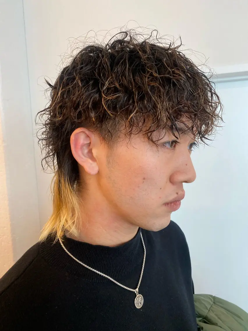パーマ メンズ ichika/福岡 /透明感カラー🤎のヘアスタイル