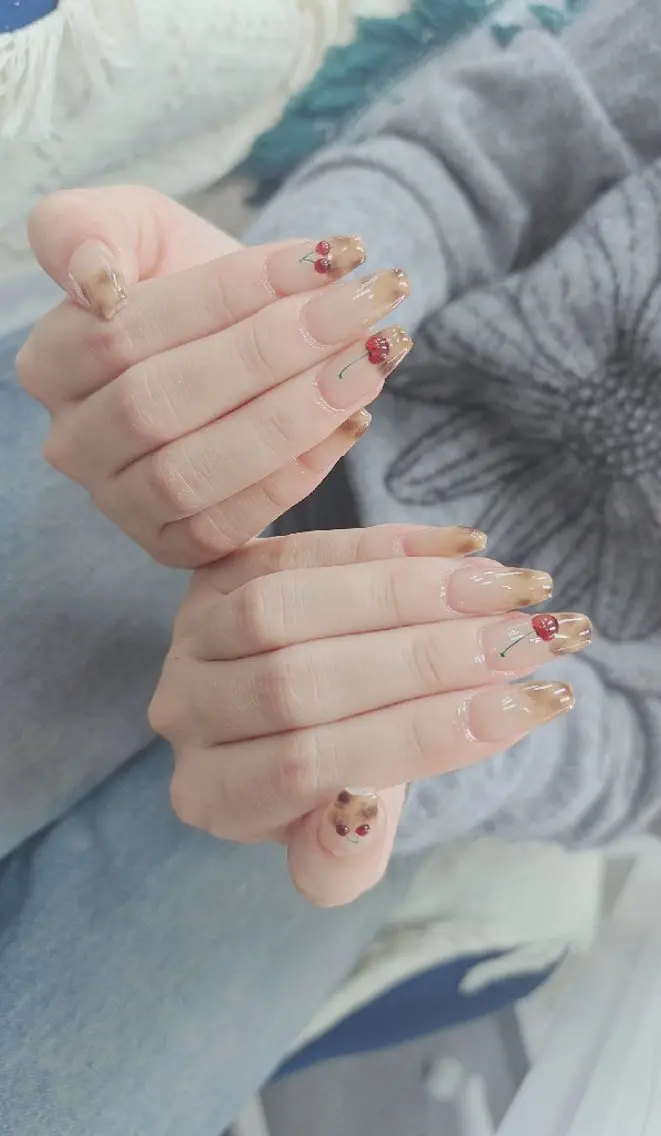 ネイル べっ甲ネイル チークネイル フレンチネイル 韓国ネイル ニュアンスネイル ♡Sherry  Nail♡のネイルデザイン