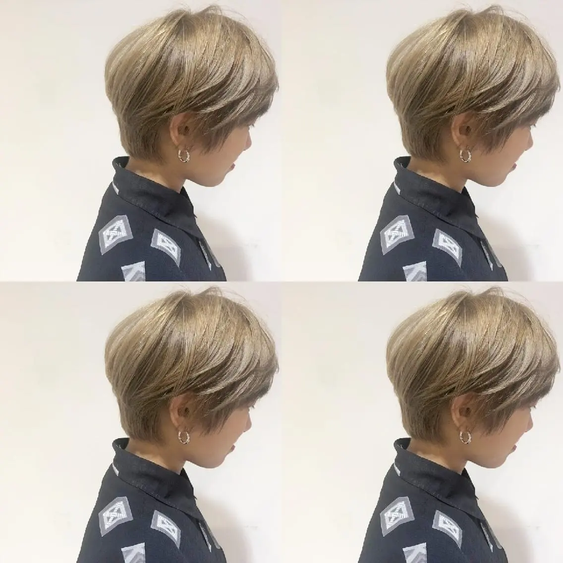 ショート カラー ボブ 竹内啓太 ボブのヘアスタイル