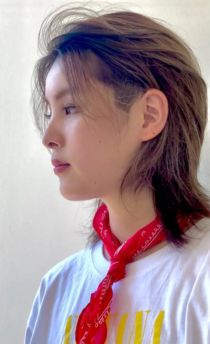 ミディアム レイヤーカット ウルフカット ウルフレイヤー 【パリ研修済】貝沼 しおん(矢場町)のヘアスタイル