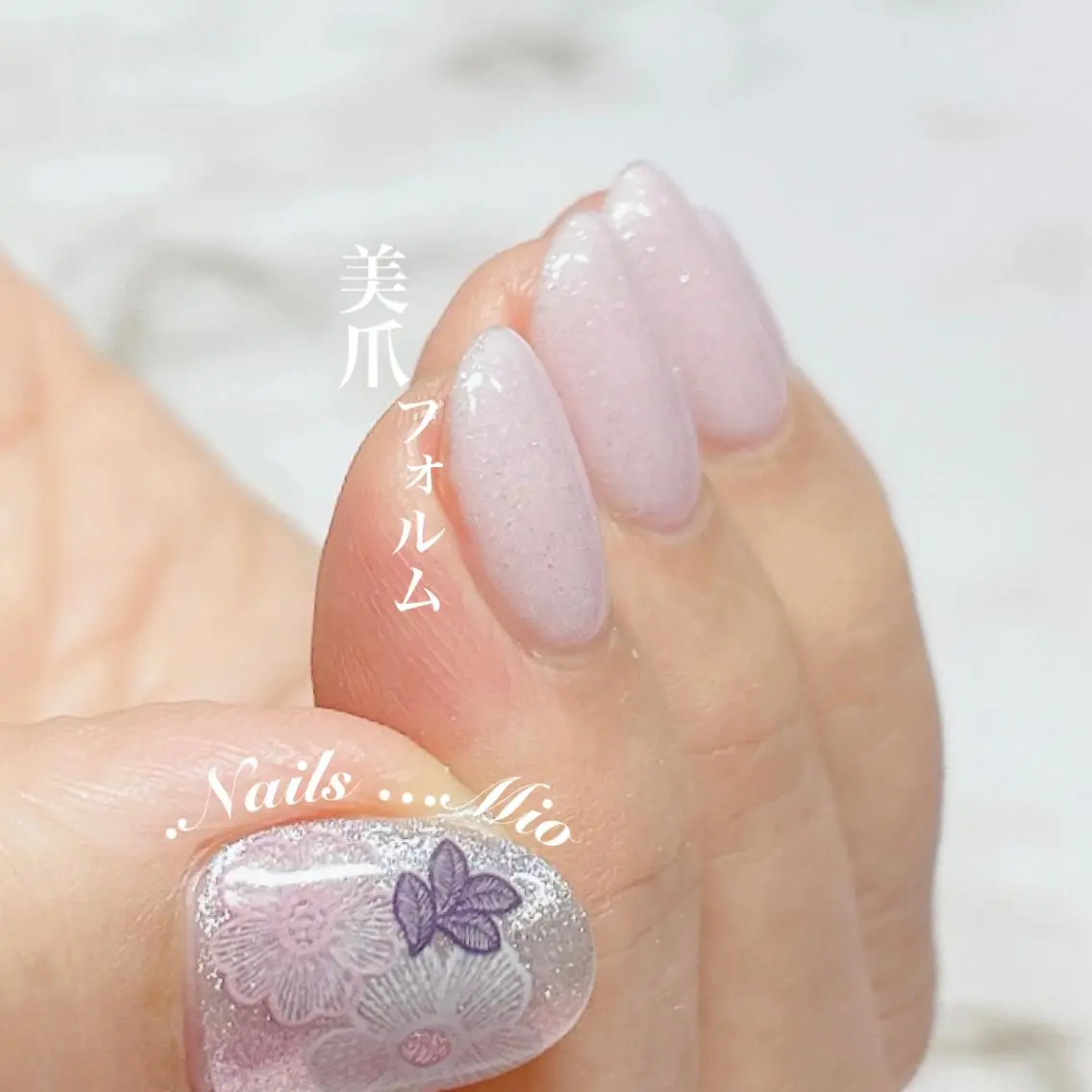 ネイル アートネイル フラワーネイル .Nails Mio 赤羽西ネイルサロンのネイルデザイン