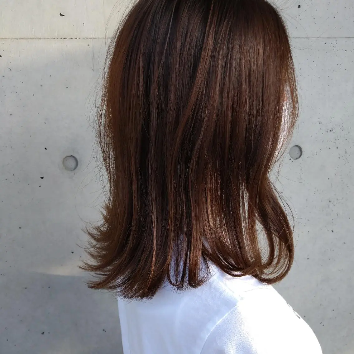 ミディアム 山田 智加のヘアスタイル