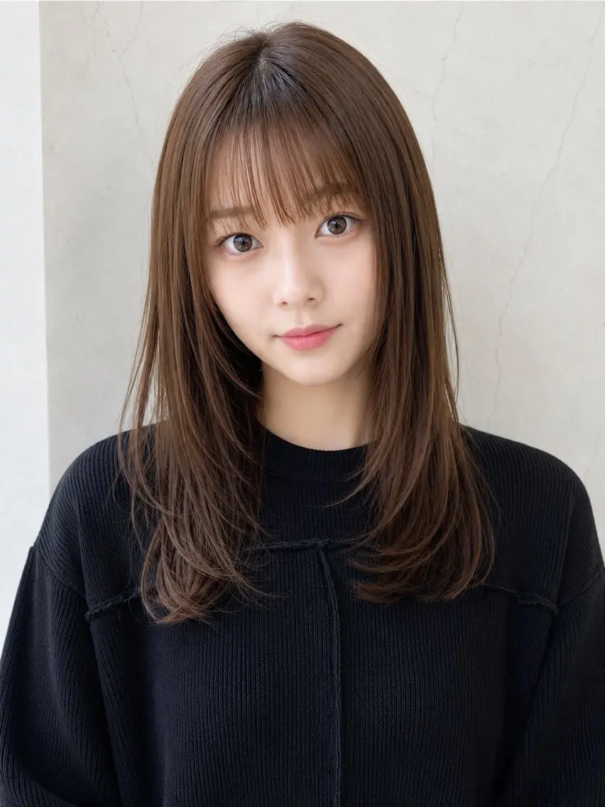セミロング カラー カット ヘアカラー トリートメント ヘッドスパ "オトナ髪”/ LAKA TOCCAのヘアスタイル