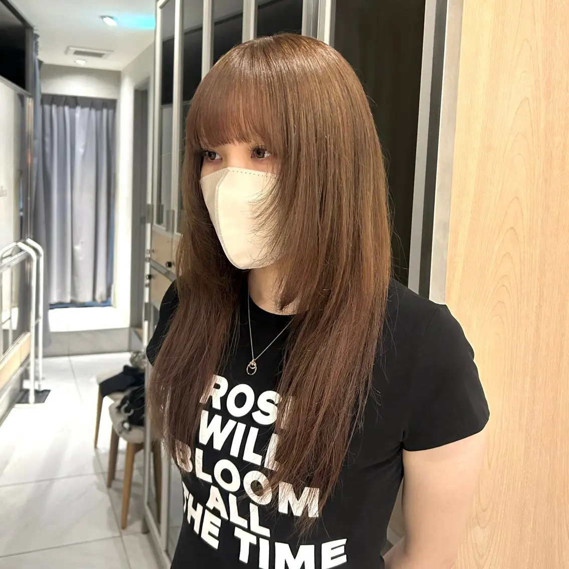 ロング カラー 透明感カラー ハッシュカット 韓国風ヘア カット ヘアカラー サラ艶/韓国ヘア ︎🌟璃奈 (リナ)のヘアスタイル