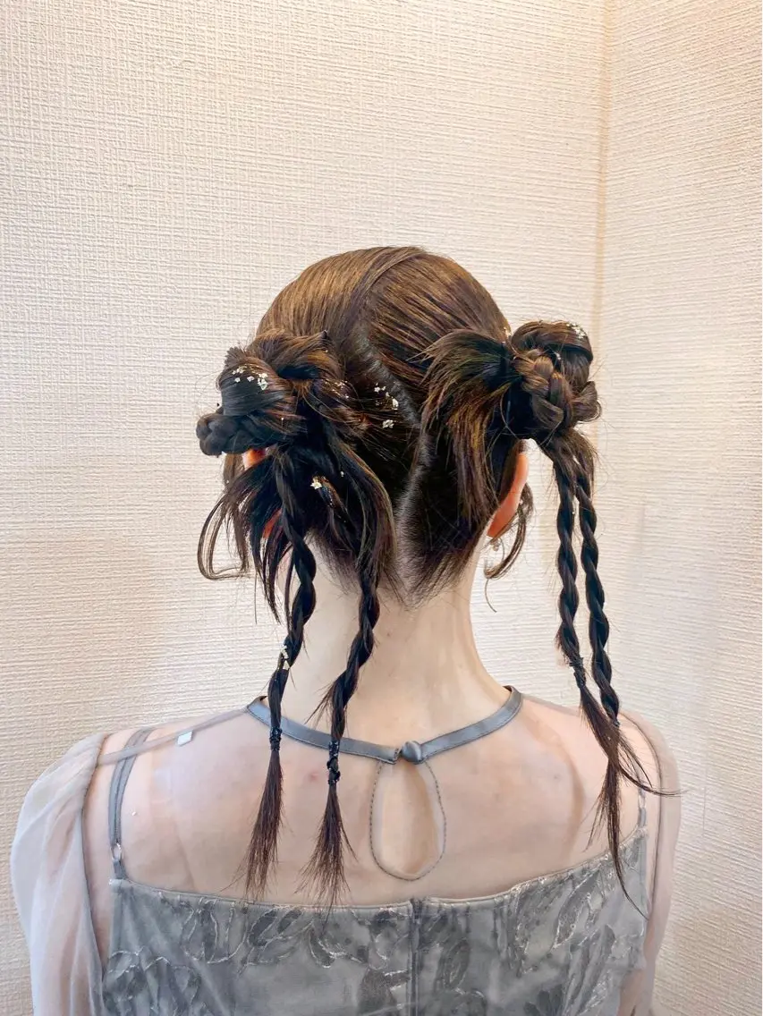 ヘアアレンジ ヘアセット hair make もりした　ゆうのヘアスタイル