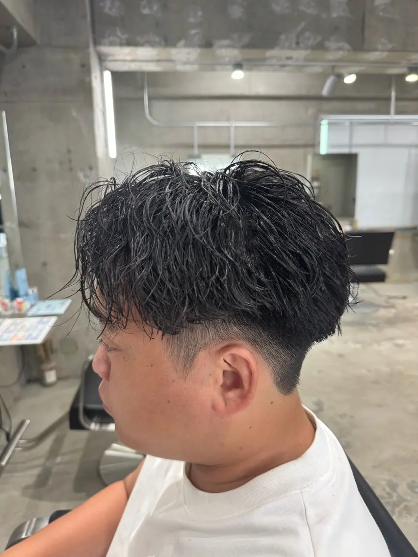 ショート パーマ メンズ メンズパーマ ツイストスパイラルパーマ スパイラルパーマ カット パーマ LUCK船橋 /Ritoのヘアスタイル