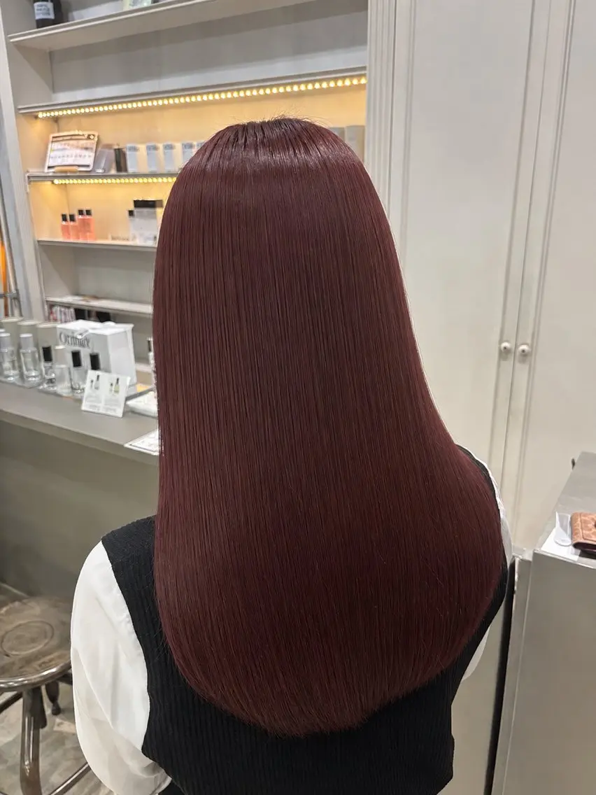 カラー 透明感カラー ここののヘアスタイル