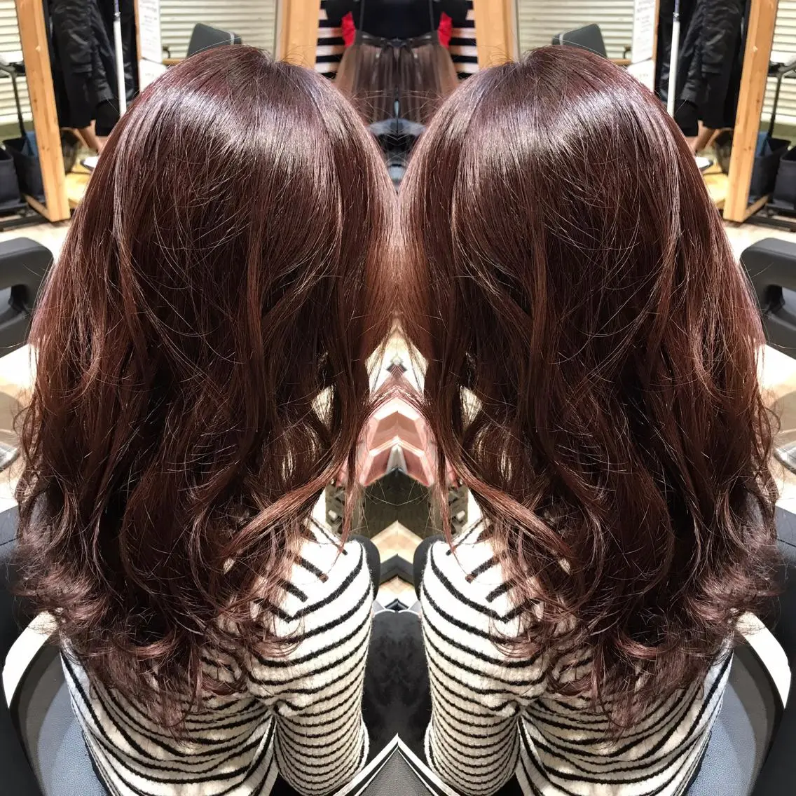セミロング ハイライト 大久保 隆蔵のヘアスタイル