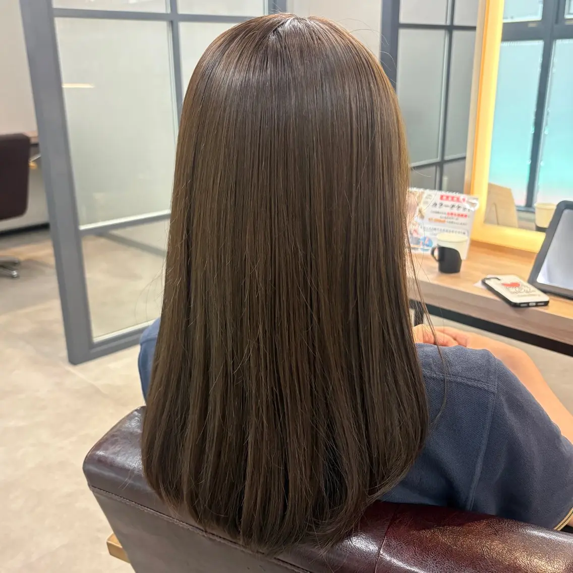 セミロング カラー ヘアカラー トリートメント 髪質改善/縮毛矯正 💜COCORO💜のヘアスタイル