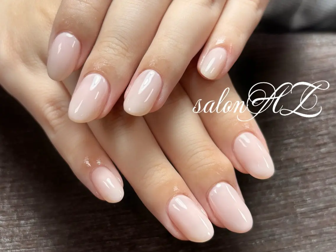 ネイル アートネイル 長さ出し フットネイル フレンチネイル ジェルネイル salon AZのネイルデザイン