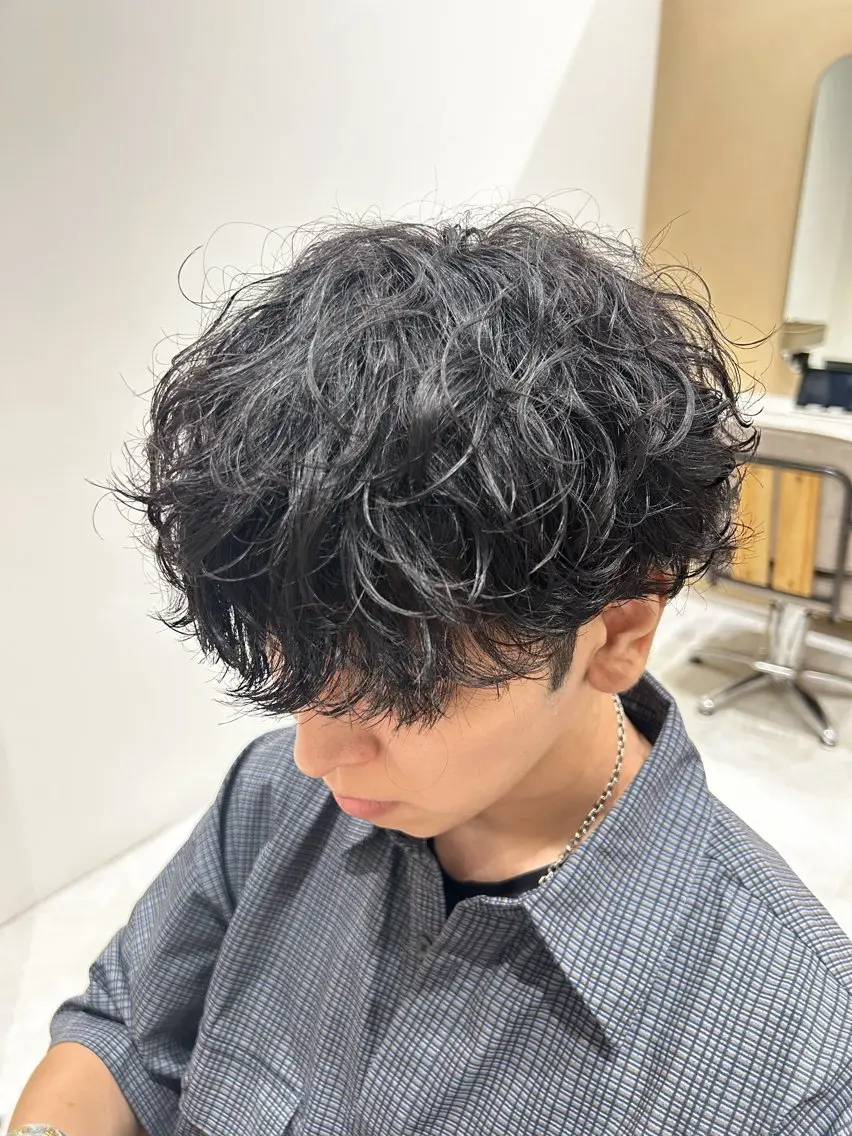 パーマ メンズ メンズパーマ ニュアンスパーマ パーマ 🫧艶髪ボブ🫧 チカのヘアスタイル