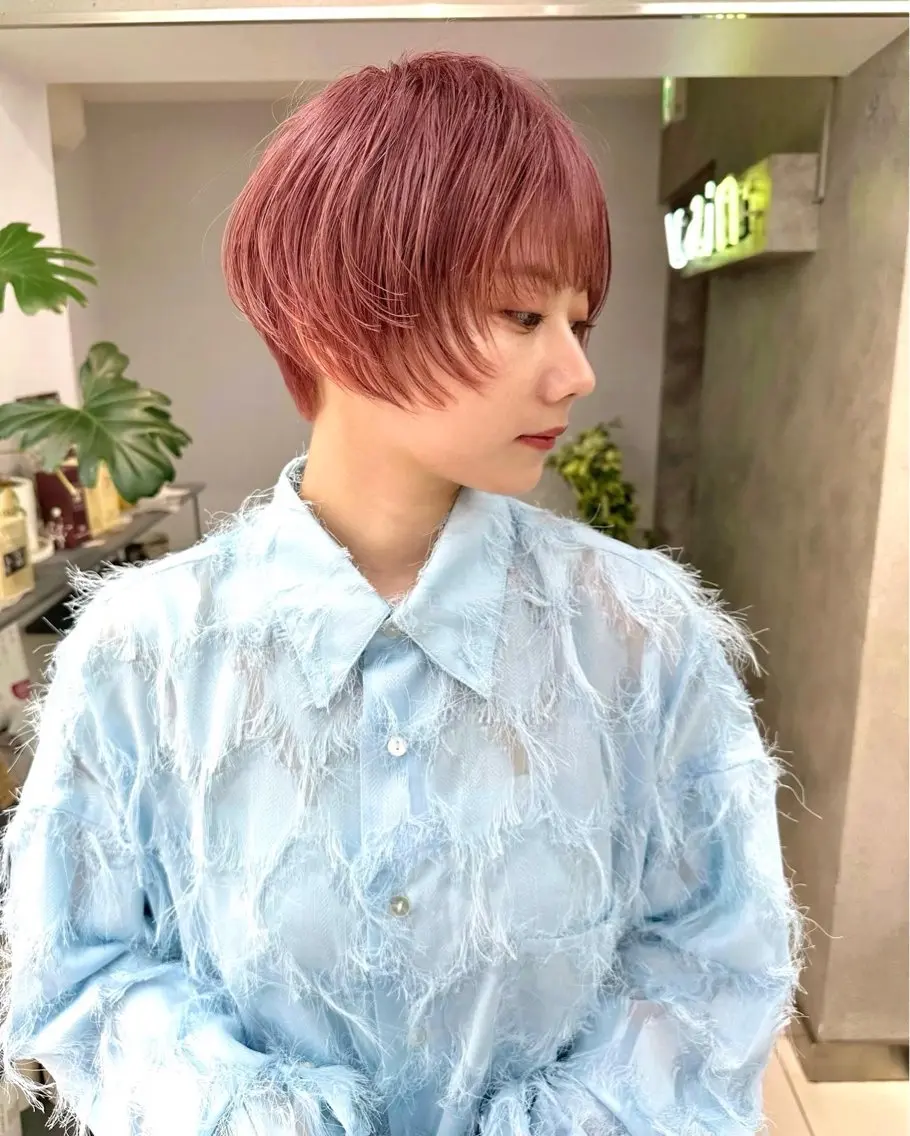 ショート カット 骨格診断で絶対可愛い ✨丸みショート✨凌弥のヘアスタイル
