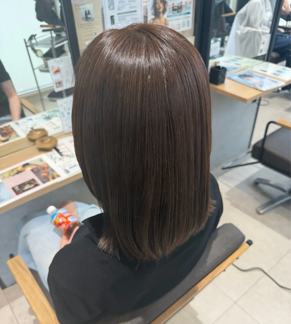ミディアム カラー ヘアカラー トリートメント FUKA🎀🩶 / 韓国風ヘアのヘアスタイル