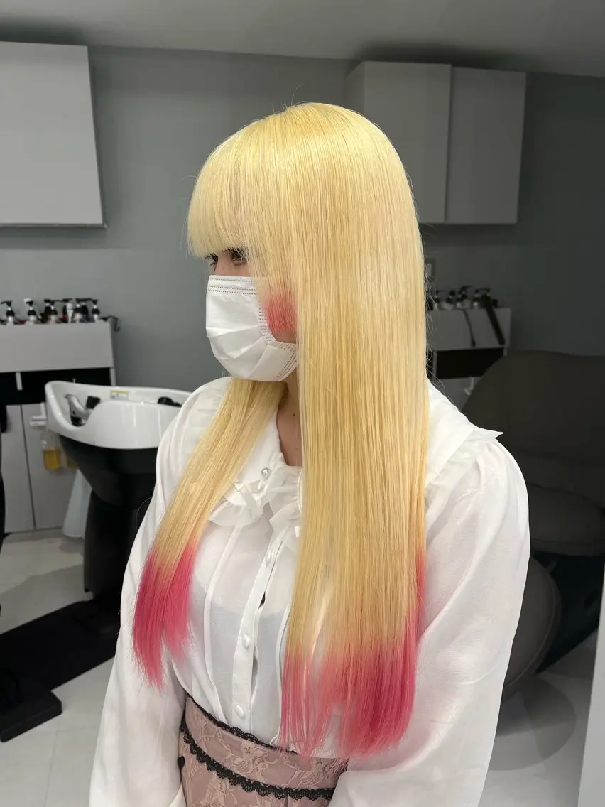 カラー ハイトーン職人 ♡推しカラー♡カイトのヘアスタイル