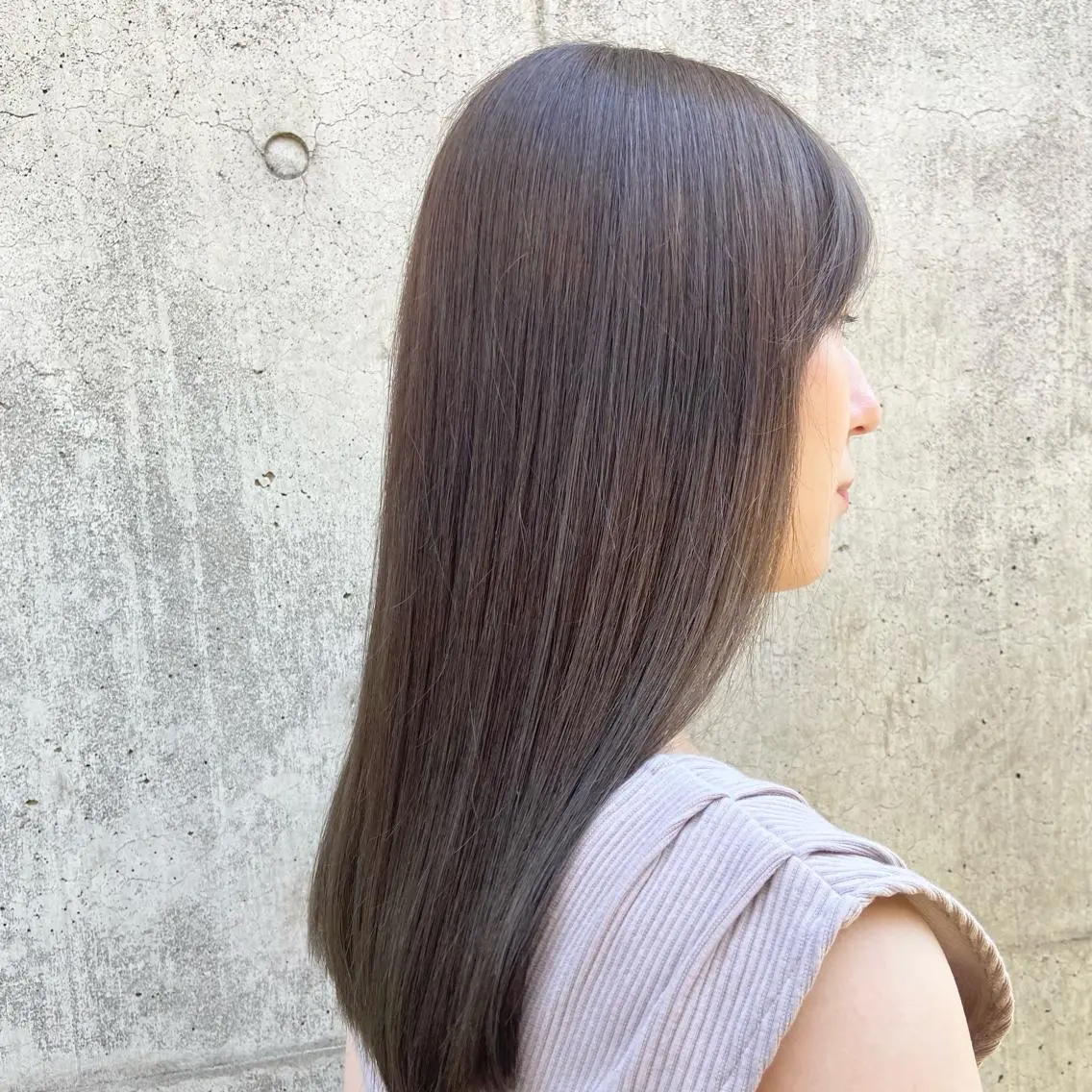 カット+ブリーチなしダブルカラー(カラー2回)+1stepトリートメントの写真