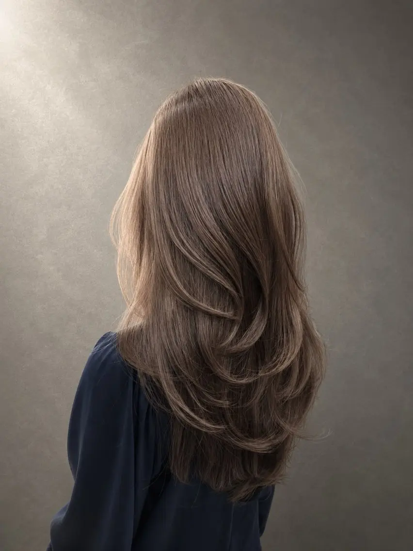 カラー 坂井 朱里のヘアスタイル