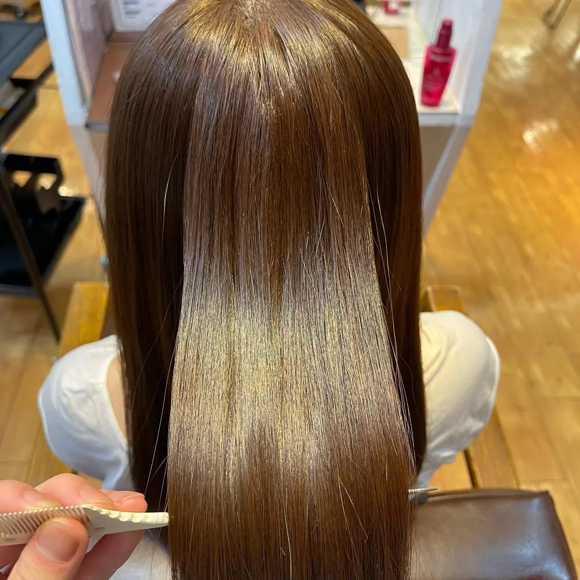 ロング 縮毛矯正 トリートメント 梶谷 和希のヘアスタイル