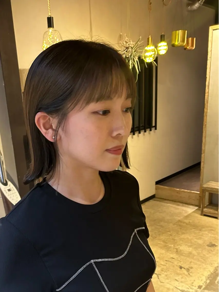 ショート ボブ 外ハネヘア 北原 紗希のヘアスタイル