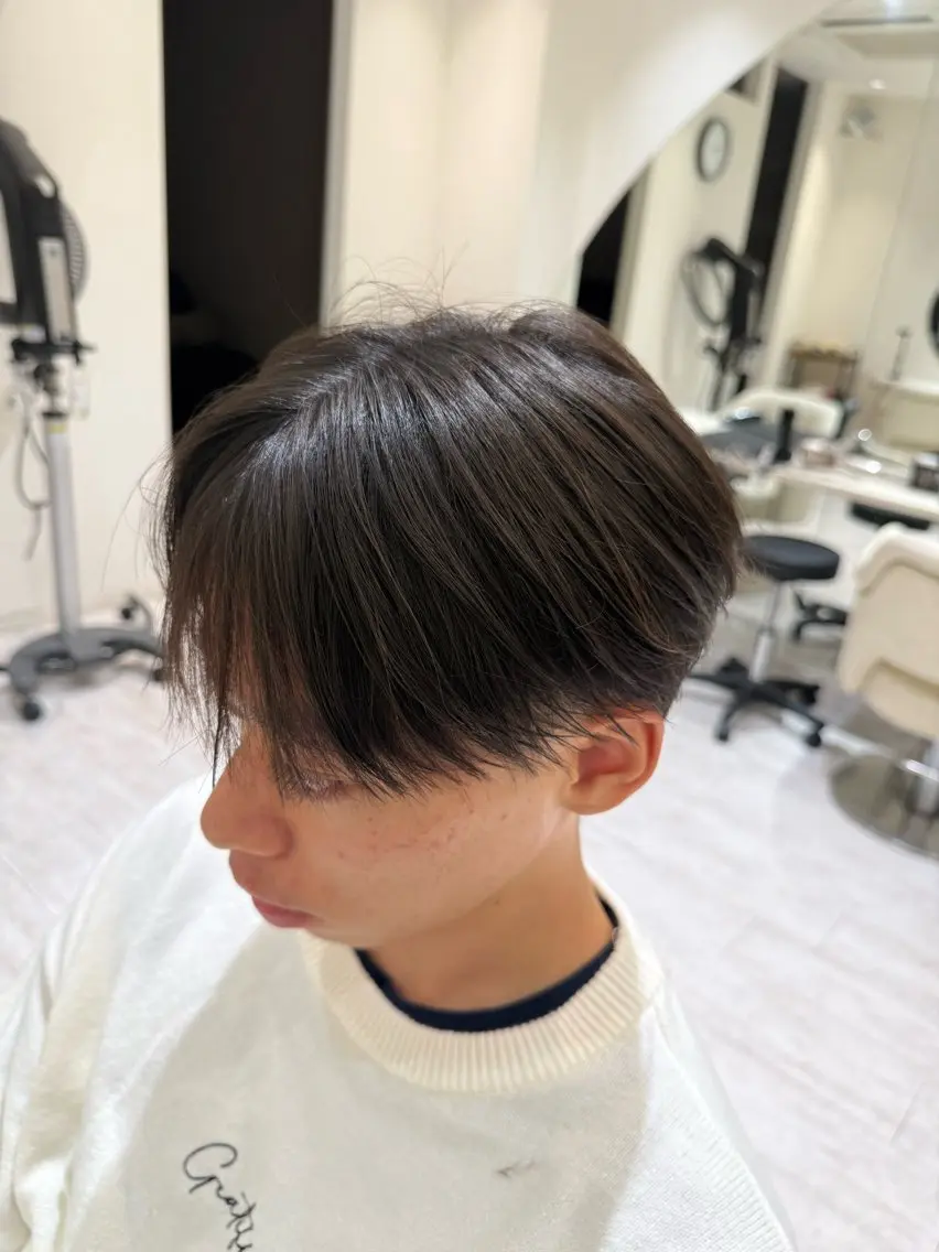 パーマ メンズ 縮毛矯正 カット 縮毛矯正 RISA/大阪 /フェザーパーマのヘアスタイル