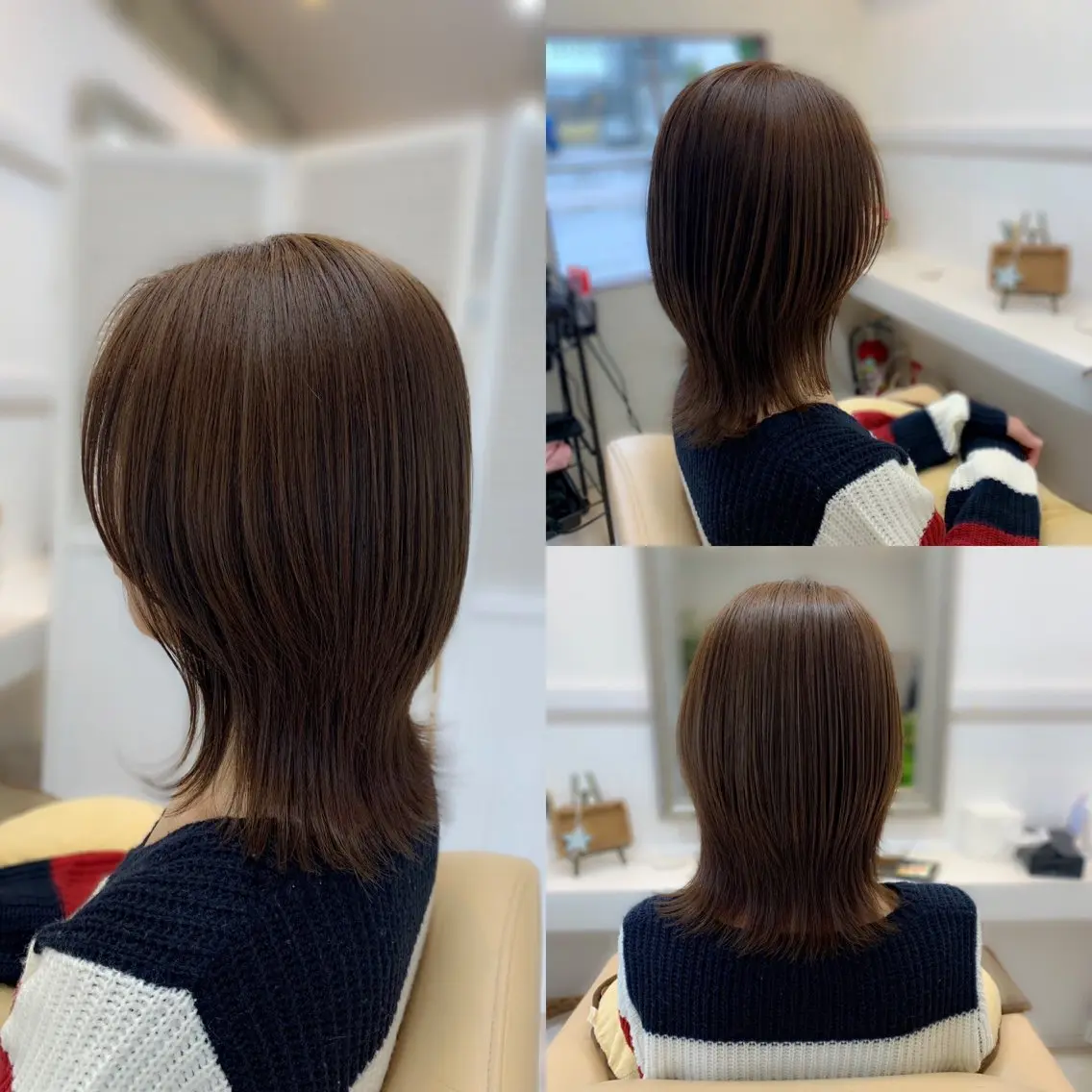 セミロング カラー Suno-Luno ヤマガタ ケンイチのヘアスタイル