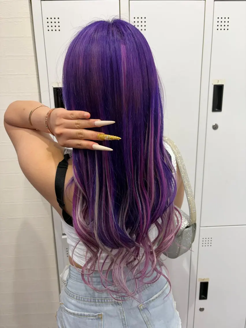 ロング ヘアカラー エクステ ⭐️U-topia ⭐️和泉田　りさ⭐️のヘアスタイル