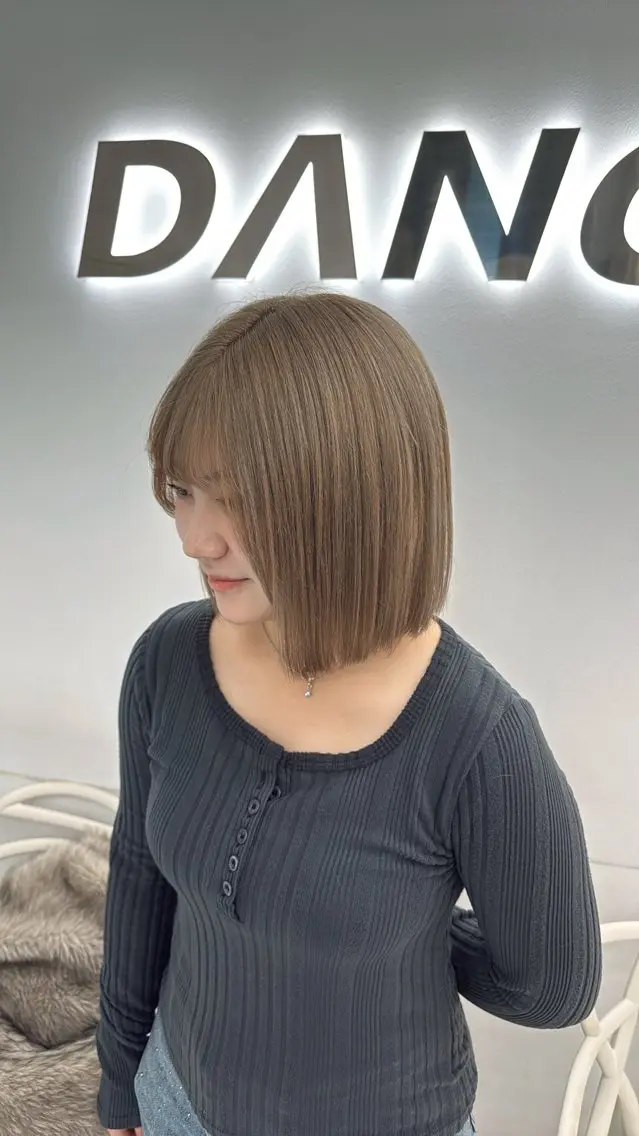 ショート カラー ヘアカラー トリートメント ヘアセット 中韓レイヤー/ ブラウン🤎はやとのヘアスタイル