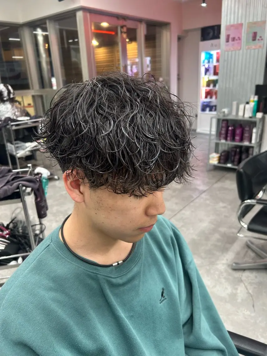 パーマ メンズ カット パーマ ヘアセット パーマ支持率No.1 ❤️🔥安成弾のヘアスタイル