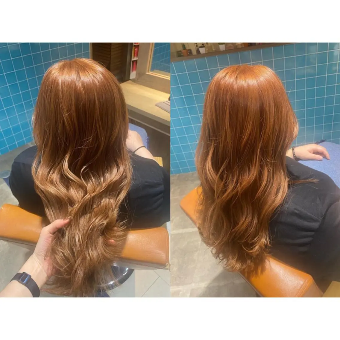 カラー ベージュカラー オレンジ オレンジベージュ カット ヘアカラー 🩵盛れる顔周りヘア EMI🩵のヘアスタイル
