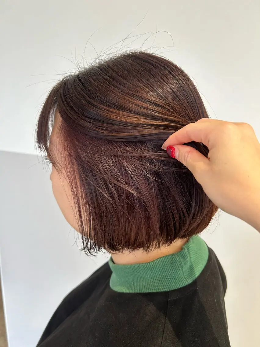 ミディアム カラー 海外カラー白髪ぼかし ティファニーサユリのヘアスタイル