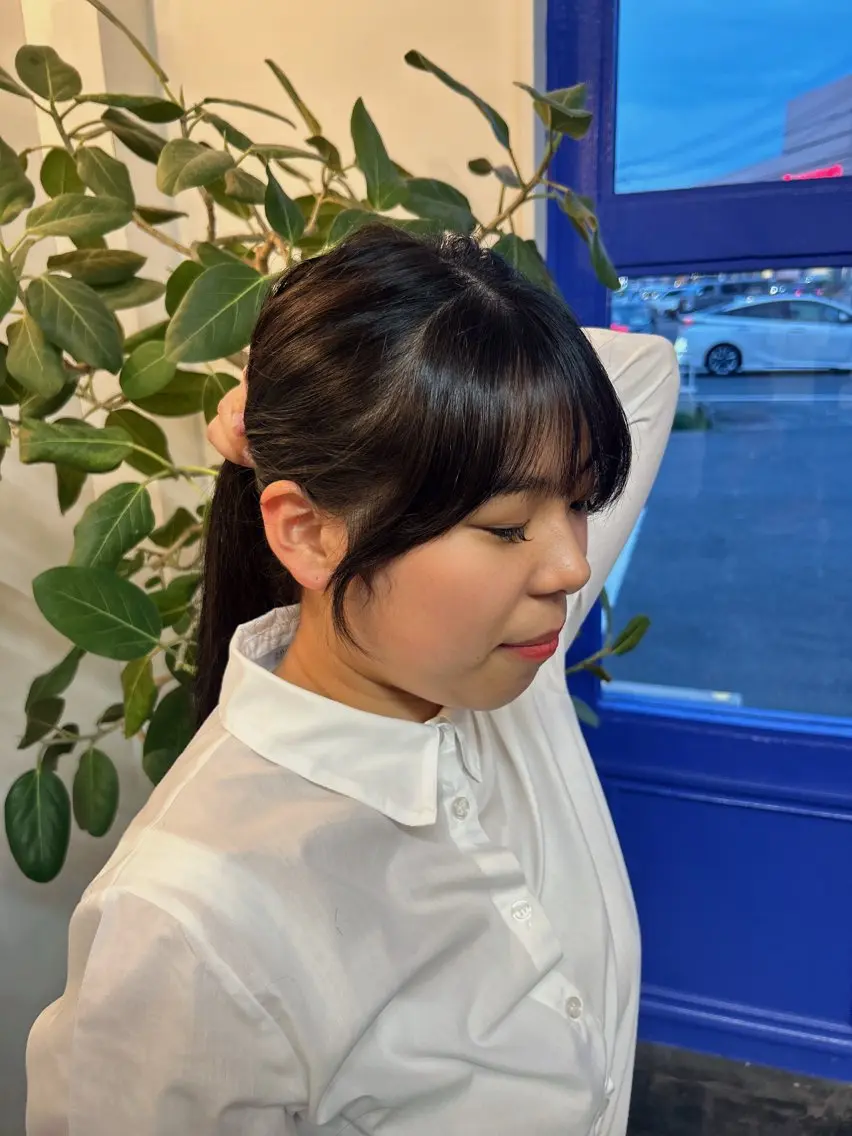 セミロング 顔周りカット set-up 中庄 manaka 🩰のヘアスタイル