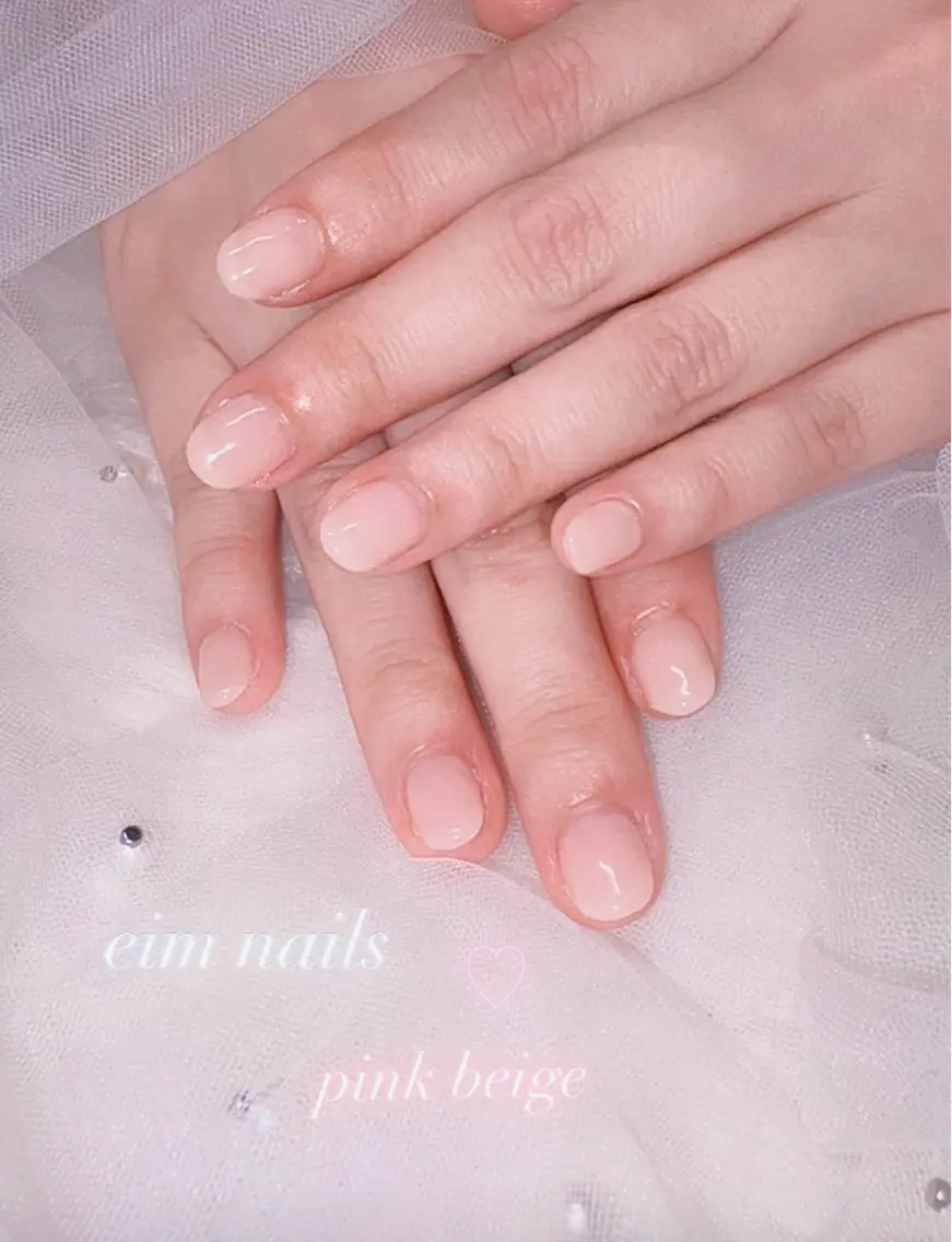 ネイル オフィスネイル ワンカラーネイル ピンク ハンドネイル eimy nails♡のネイルデザイン