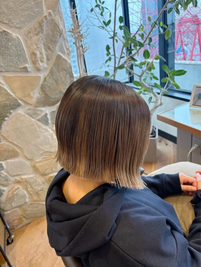 ショート ショートボブ ボブ ショートヘア カット ヘアセット ほのか/大阪美容室/ カットモデル募集のヘアスタイル