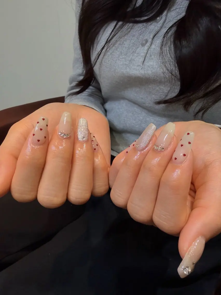 ネイル バレンタイン Harp Nail ことみ🌺💜✨のネイルデザイン