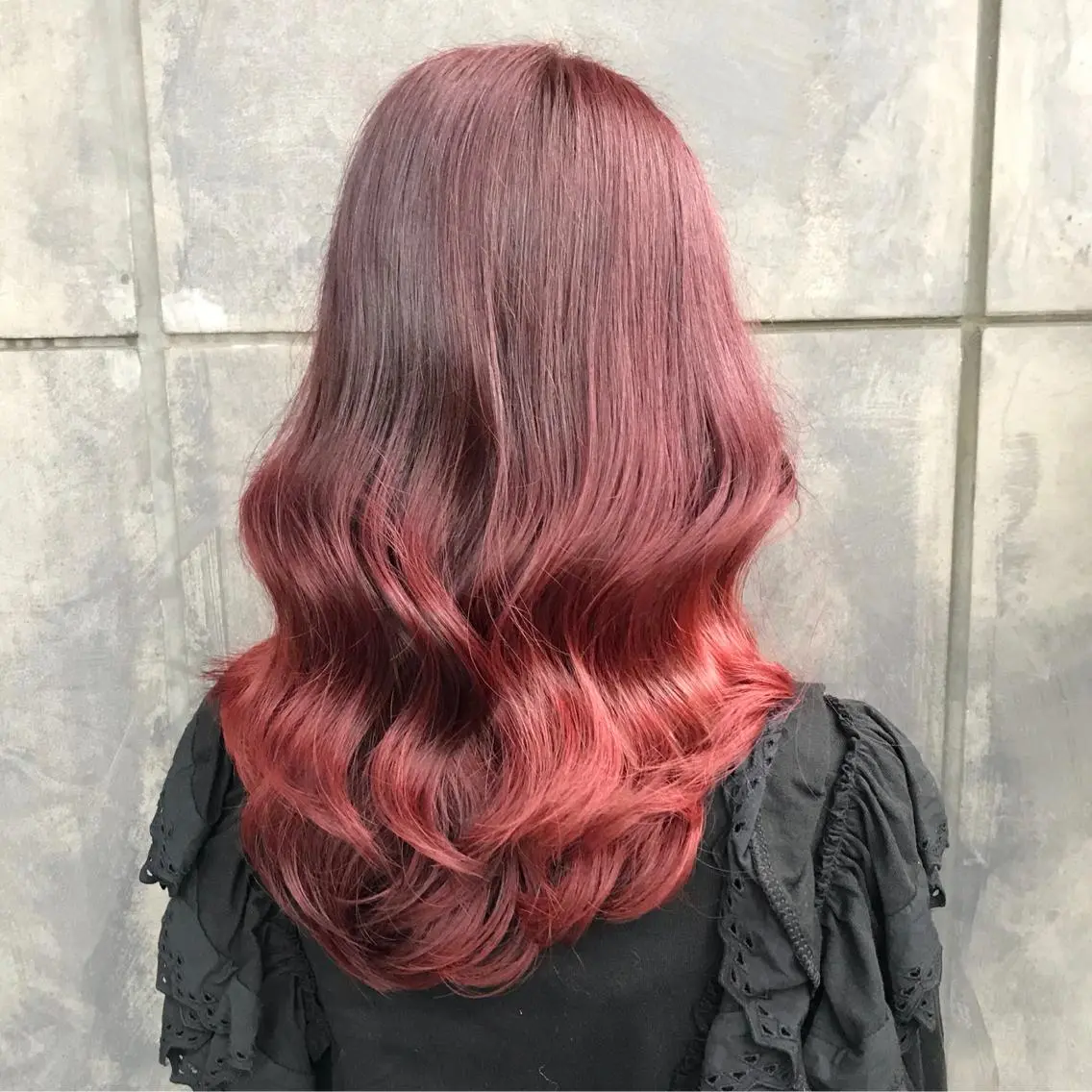 セミロング カラー ブリーチ グラデーションカラー ピンクカラー タンバルモリ ヨシンモリ K-POP好き美容師 🇰🇷Kai.Yのヘアスタイル