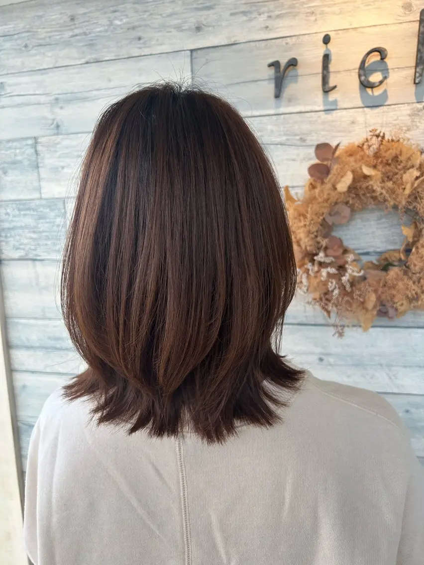 カラー ヘアカラー 暖色カラー🩰/ 石川怜奈のヘアスタイル