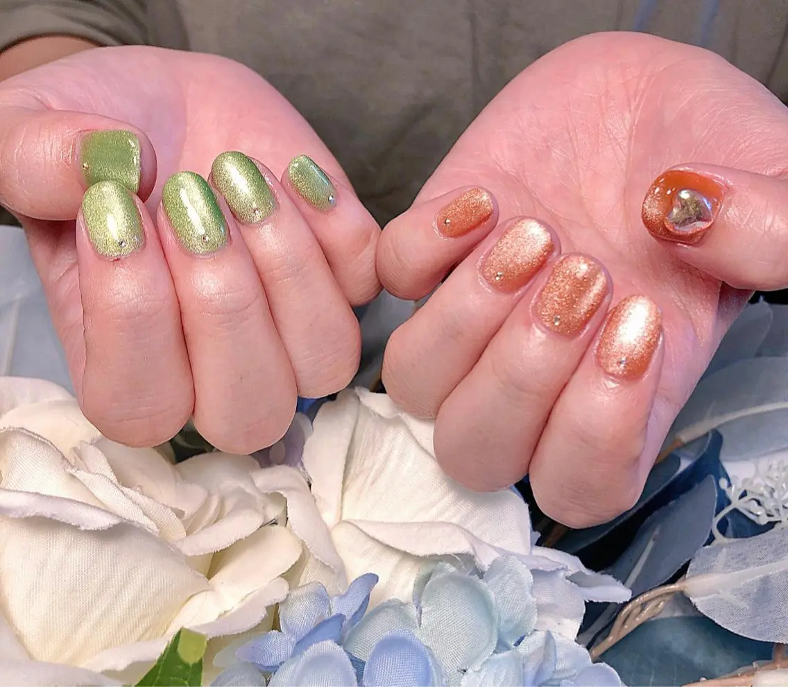ネイル マグネットネイル 🍭Kiara Nail🍭のネイルデザイン