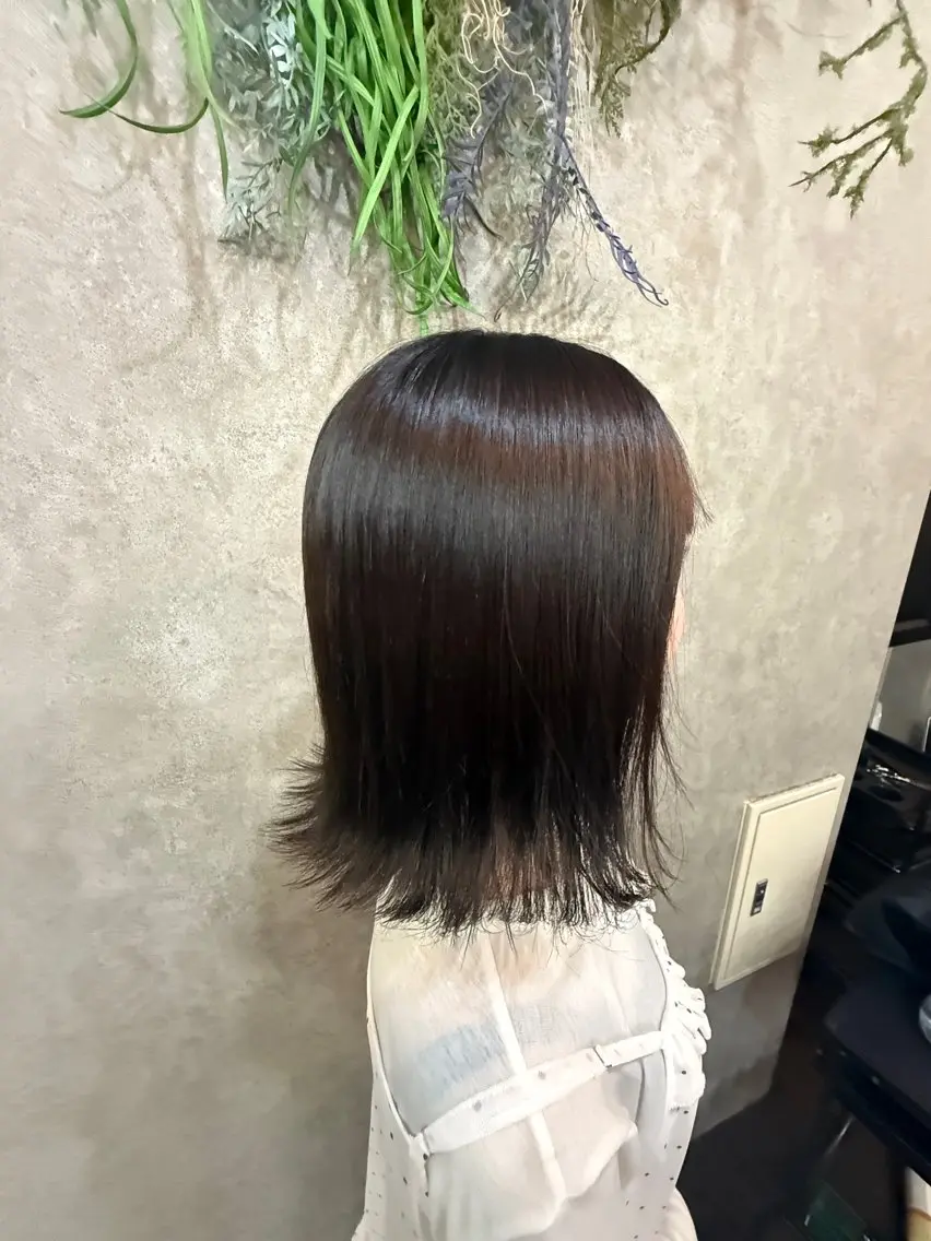 ミディアム カラー ヘアカラー 福島 優奈のヘアスタイル