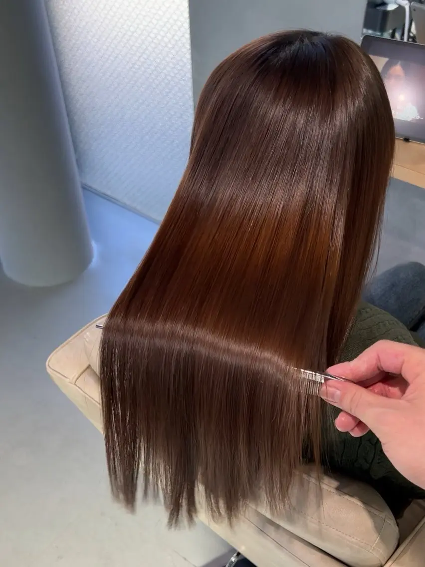 ロング 縮毛矯正 艶カラー美髪縮毛矯正 /髪質改善✨️ユウキのヘアスタイル
