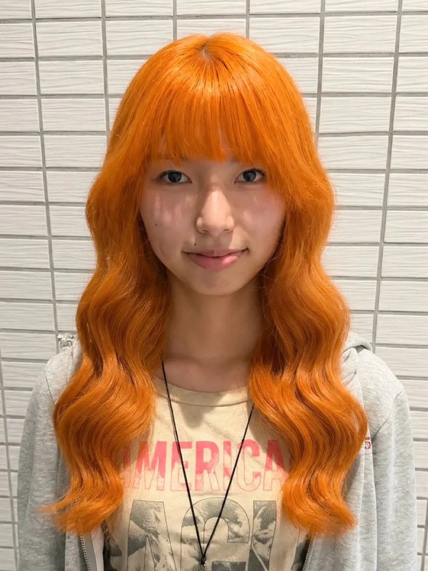 ロング カラー 【暖色カラー+色持ち 重視】💟まなみのヘアスタイル