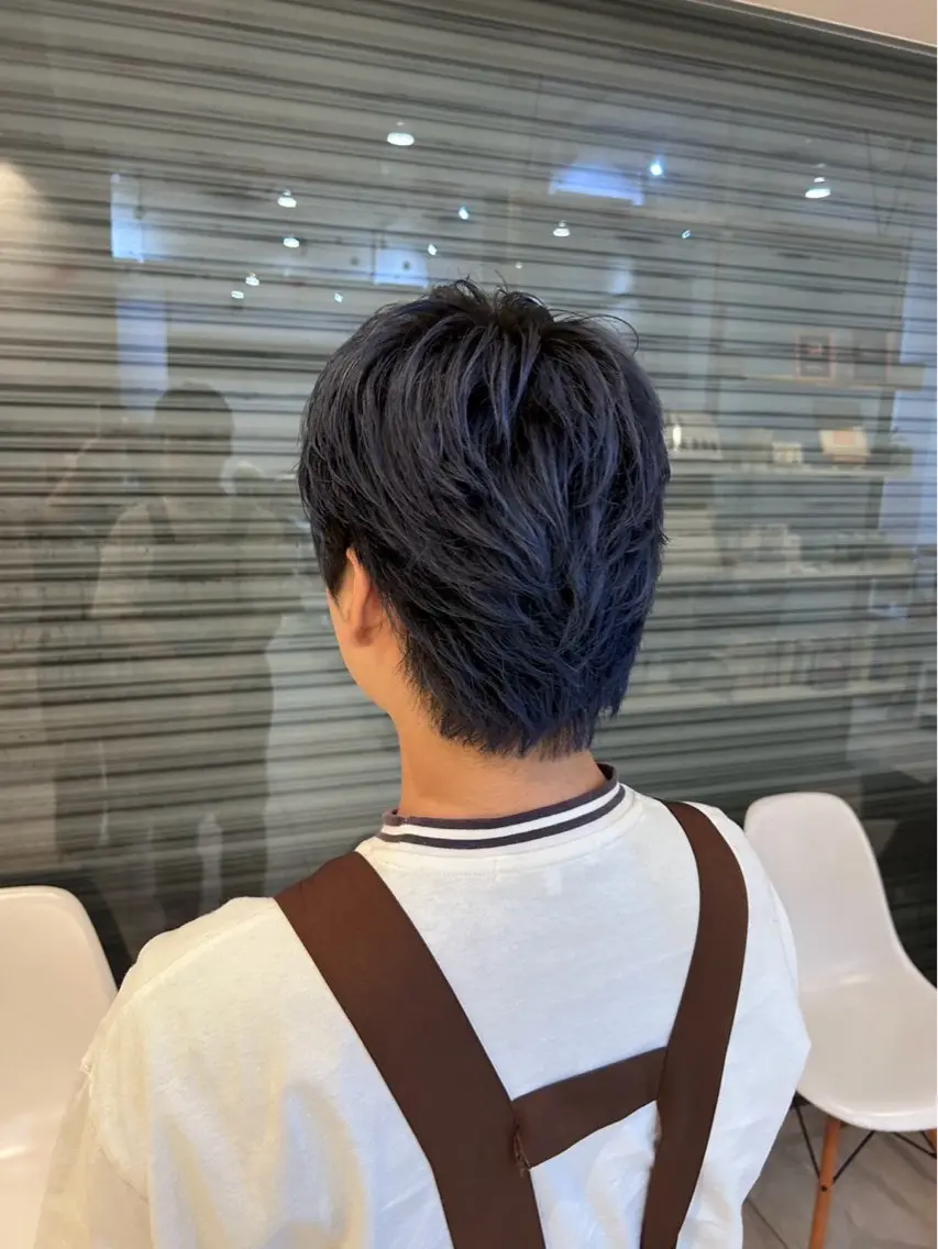 《メンズにおすすめ🌕》《柔らかい雰囲気に☕️🌱》ナチュラルなヘアカラー💫ブリーチなしワンカラーの写真