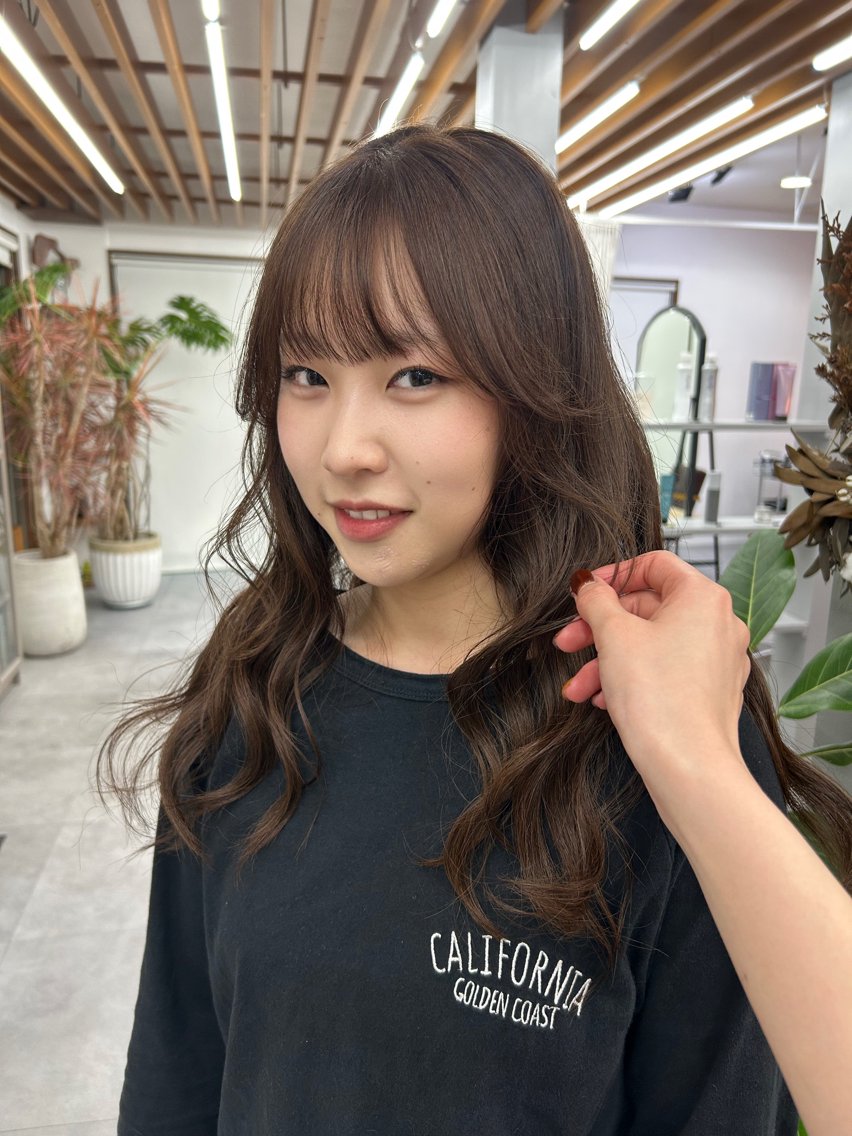 ロング カラー カット ヘアカラー トリートメント 田村 雪華のヘアスタイル