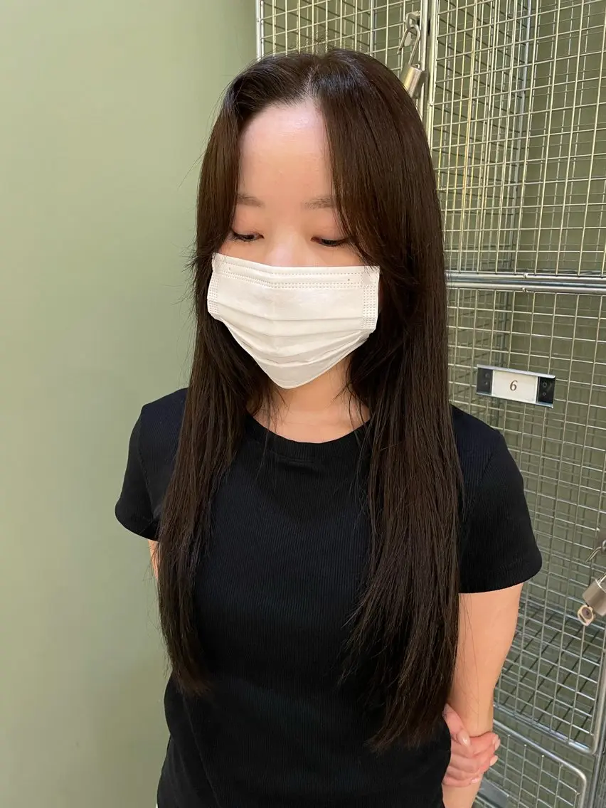 ロング カラー 中井 菜々香のヘアスタイル