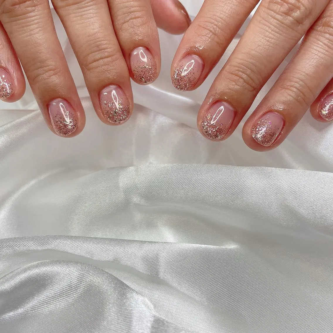 ネイル グラデーション ラメ(グリッター) ラメグラデーション ハンドネイル K's nail kotoeのネイルデザイン