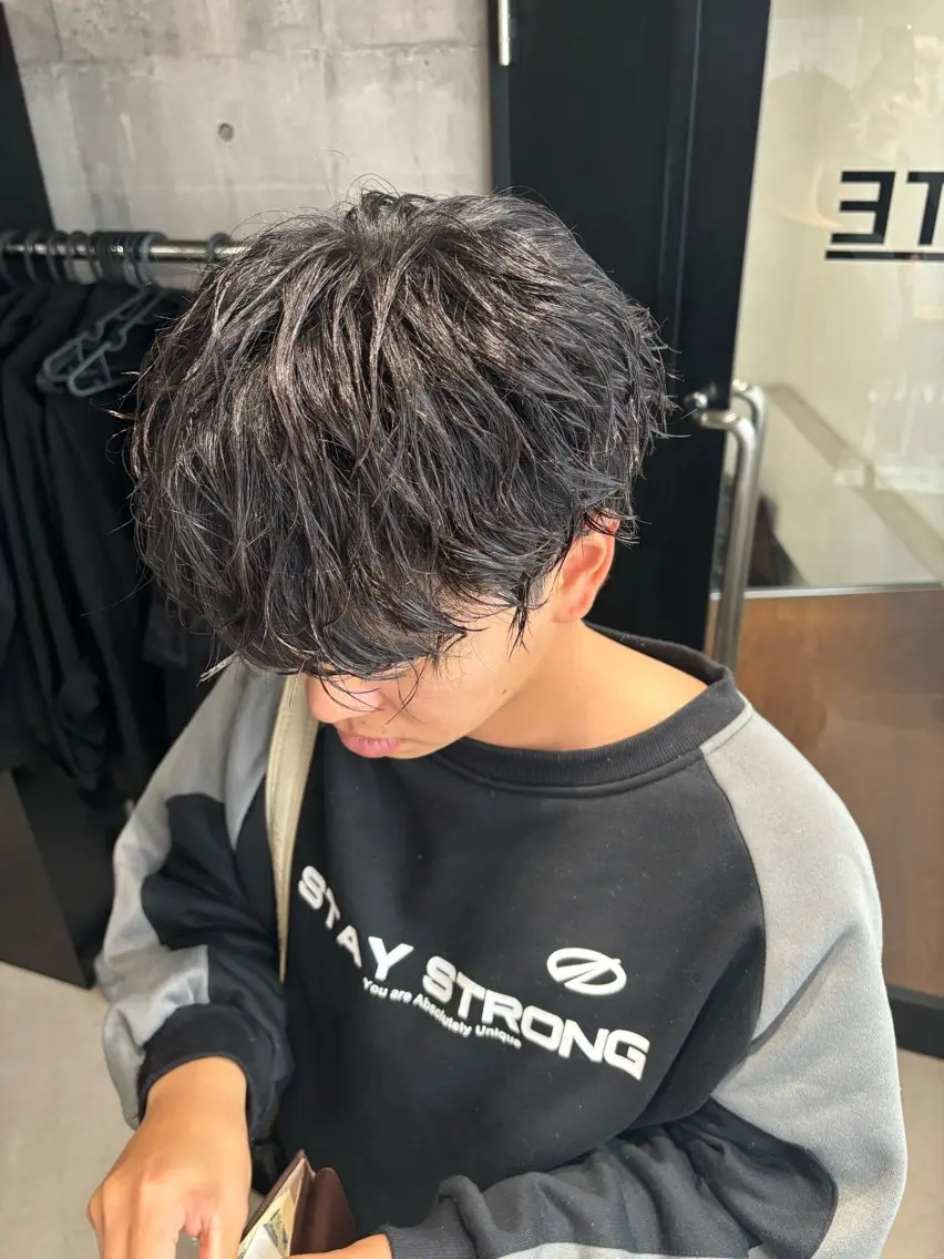 パーマ メンズ カット パーマ トリートメント _WHITE / KENTOのヘアスタイル