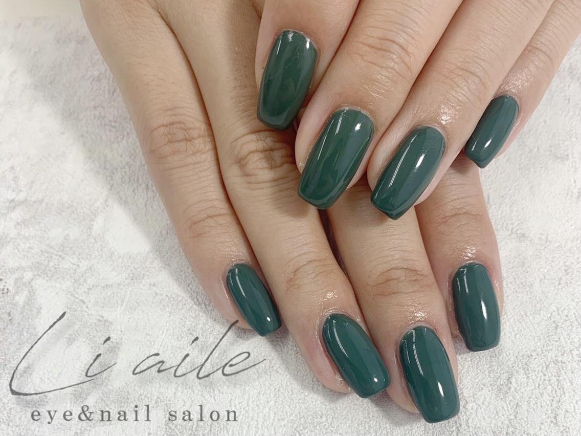 ネイル ワンカラーネイル Li aile eye&nailのマツエク・マツパデザイン