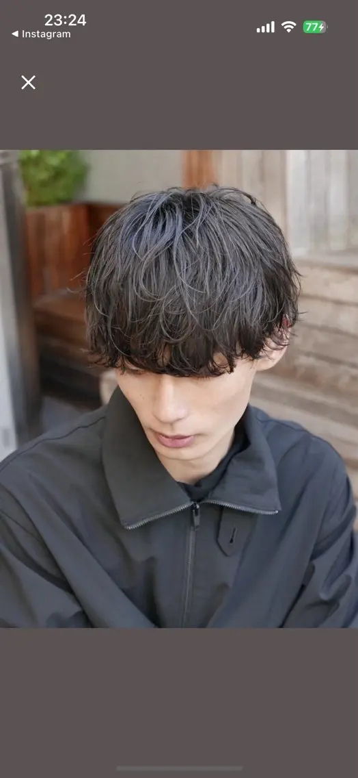 カラー パーマ メンズ メンズパーマ ツイストスパイラルパーマ スパイラルパーマ ストレートパーマ カット メンズ/シャドウ/ 波巻き/kyogoのヘアスタイル