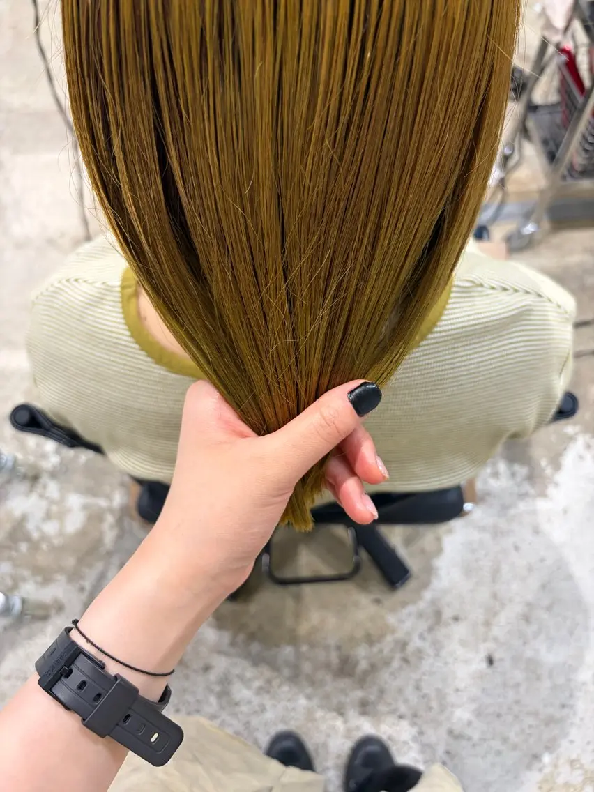 カラー ヘアカラー 黒瀬 陽詩のヘアスタイル
