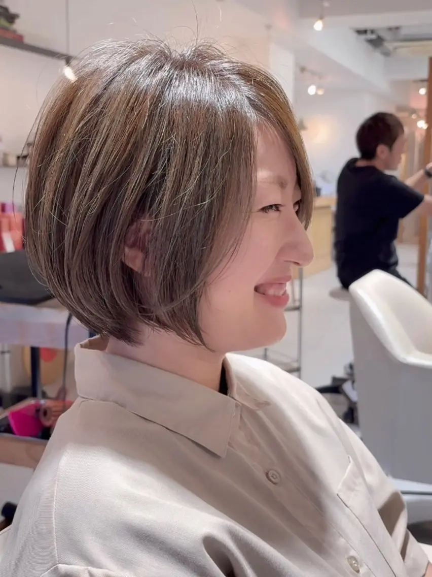 ショート カット ヘアカラー トリートメント 平田 健一のヘアスタイル