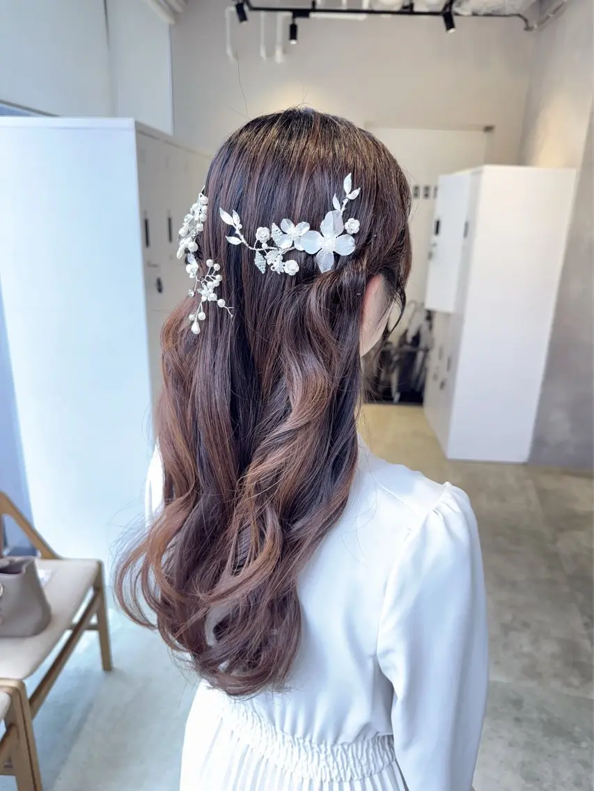 ヘアアレンジ カット ヘアセット 透明感カラー✨艶髪 制作🌱山根あゆみのヘアスタイル